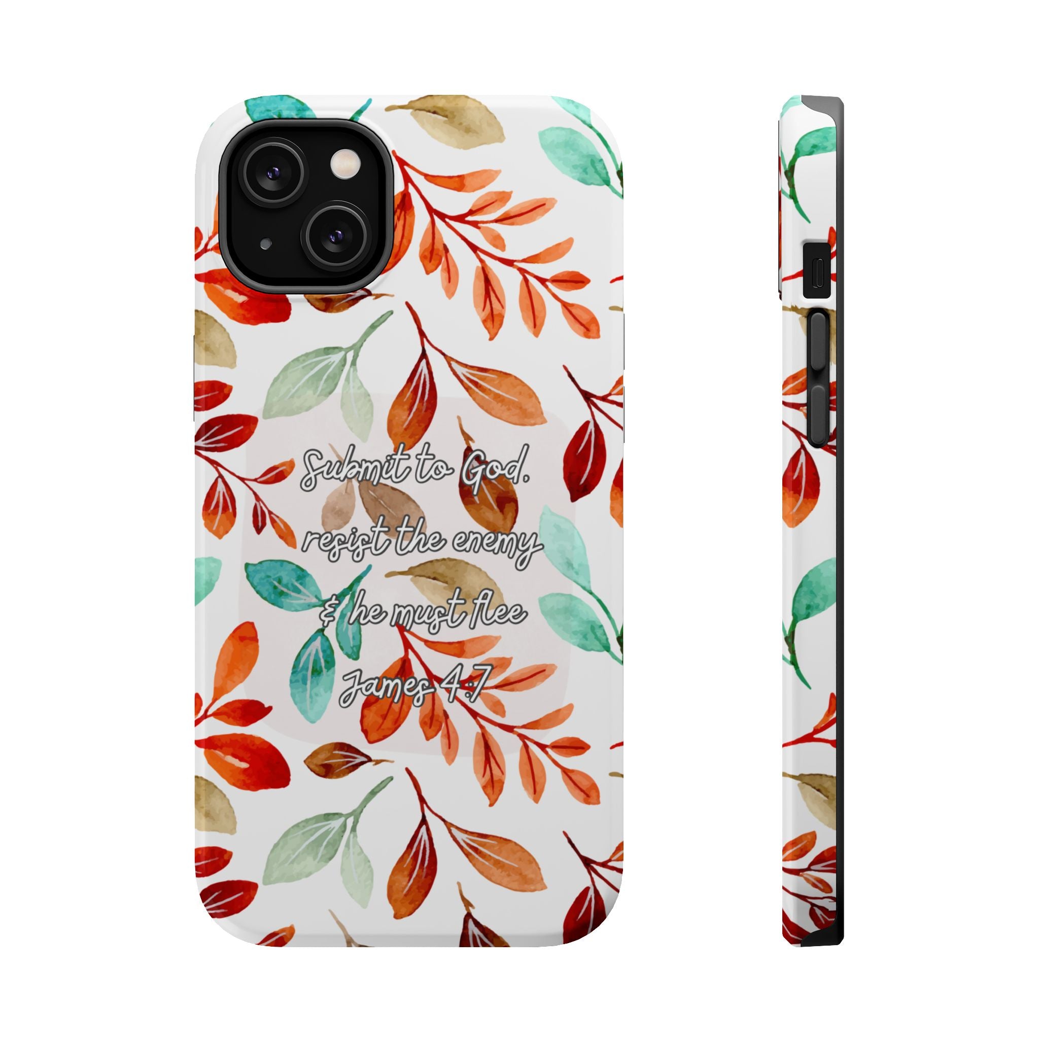 Submit to God Fall floral phone case