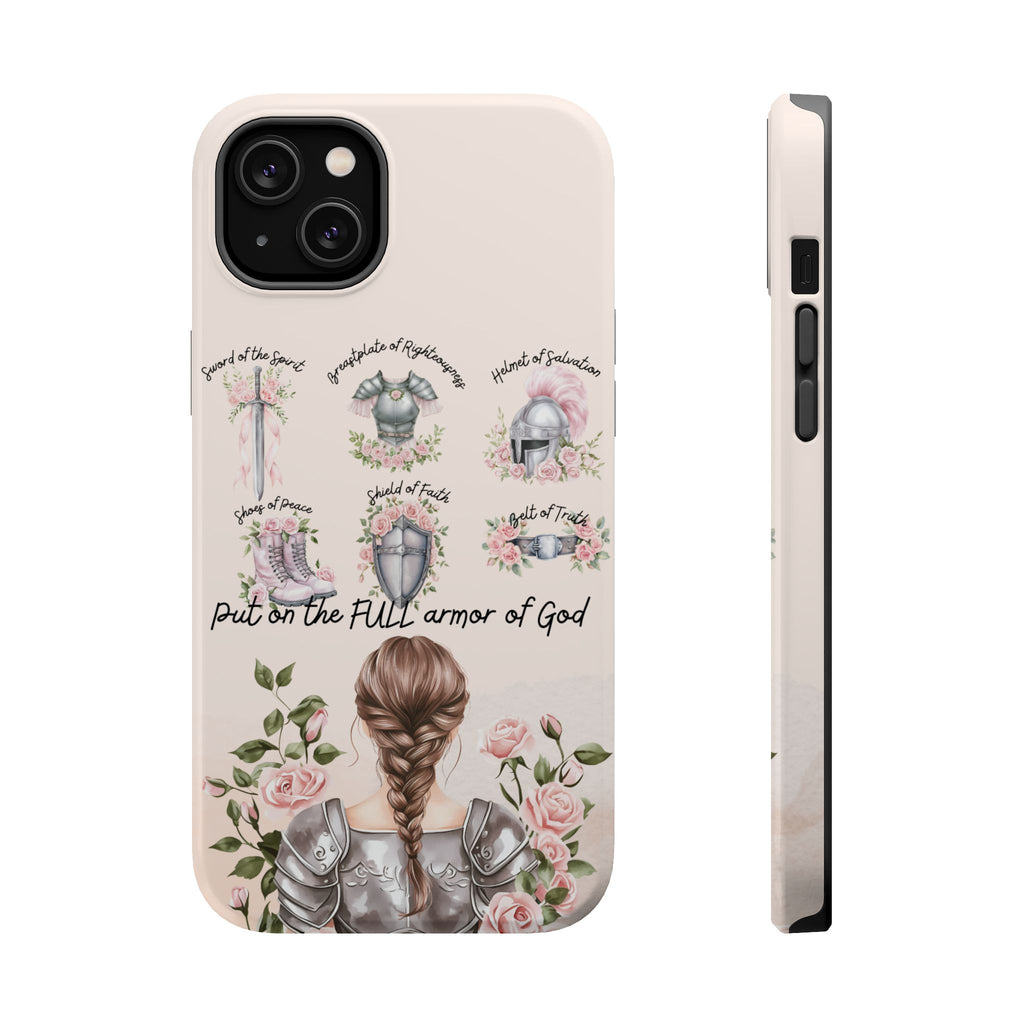 Armor of God (brown hair) phone case