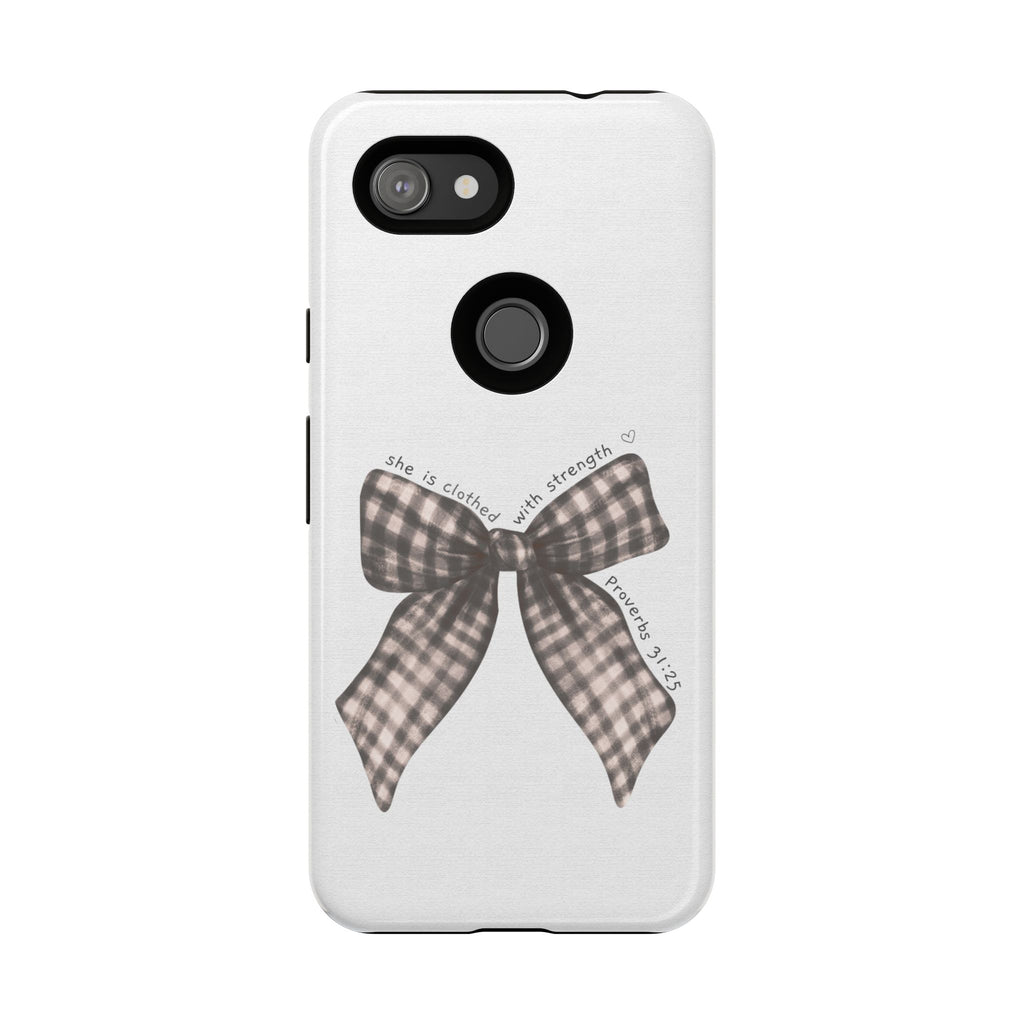 Proverbs 31 Rustic Bow Non MagSafe Phone Case