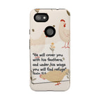 Psalm 91:4 Chicken Phone Case