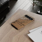 Footprints in the sand phone case