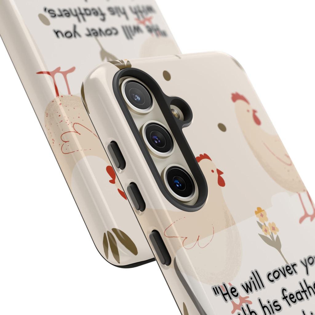Psalm 91:4 Chicken Phone Case