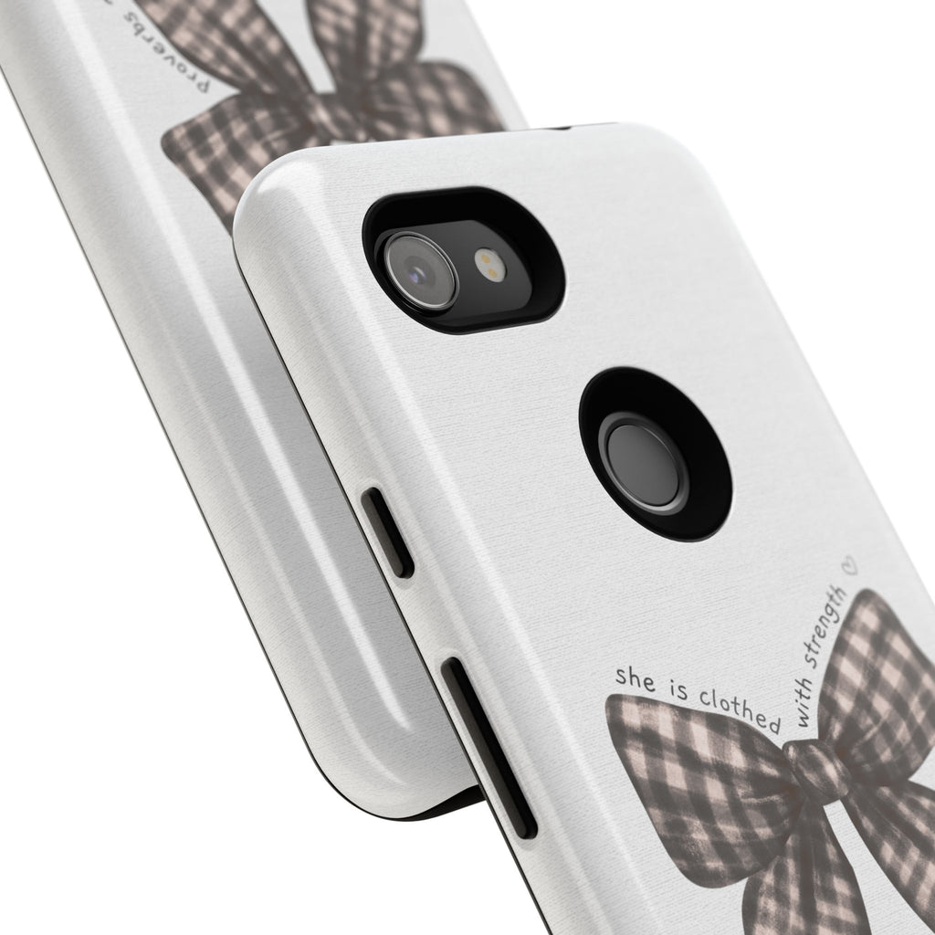 Proverbs 31 Rustic Bow Non MagSafe Phone Case