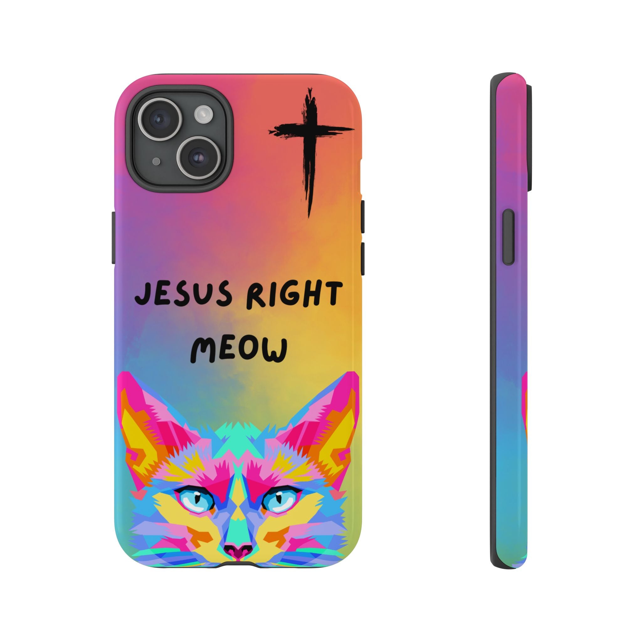 Jesus Right Meow Non MagSafe Phone Case