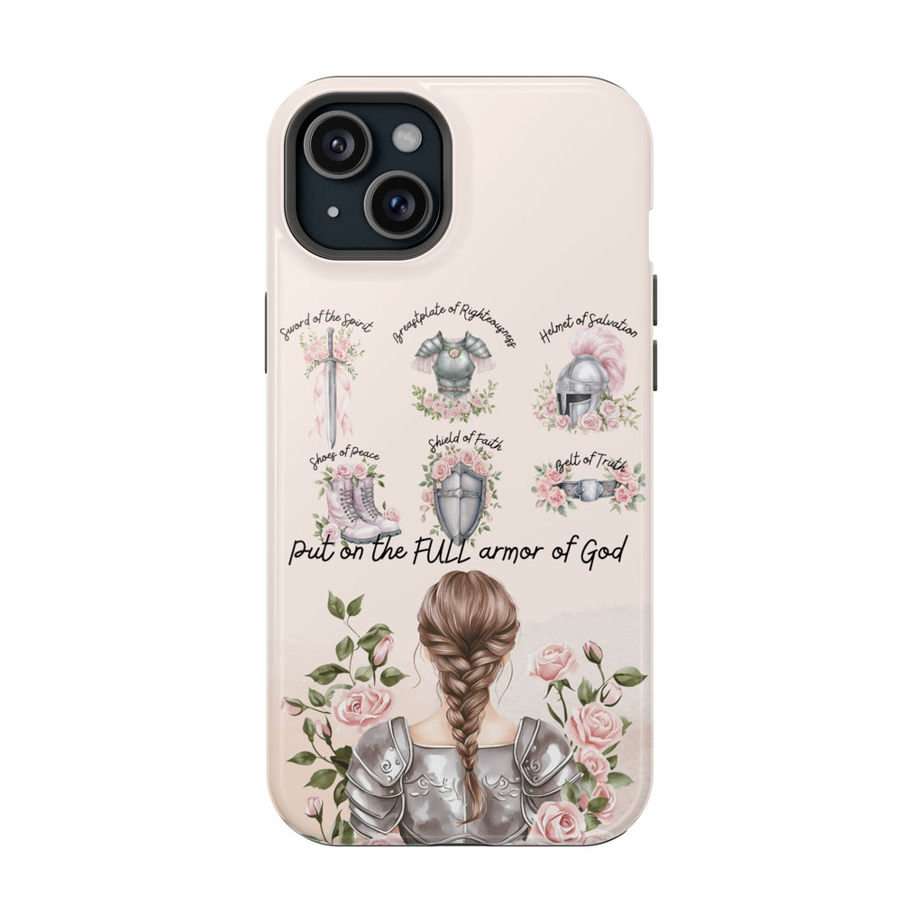 Armor of God (brown hair) phone case