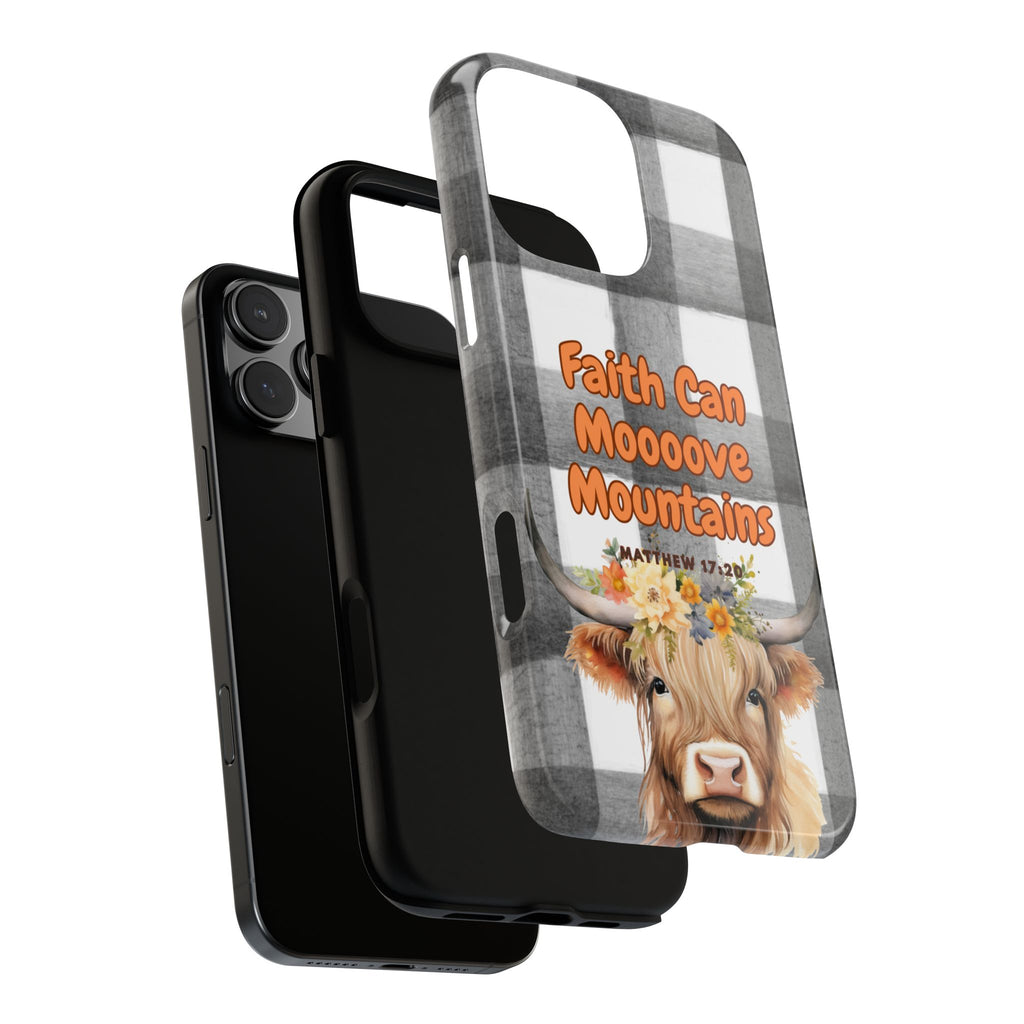 Faith Can Mooooove Mountains Phone Case