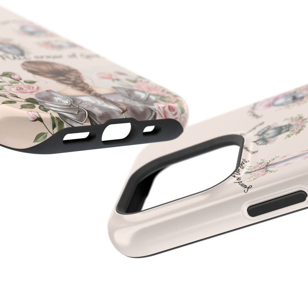 Armor of God (brown hair) phone case