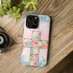 Everlasting Love Floral Cross Phone Case