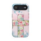 Everlasting Love Floral Cross Phone Case