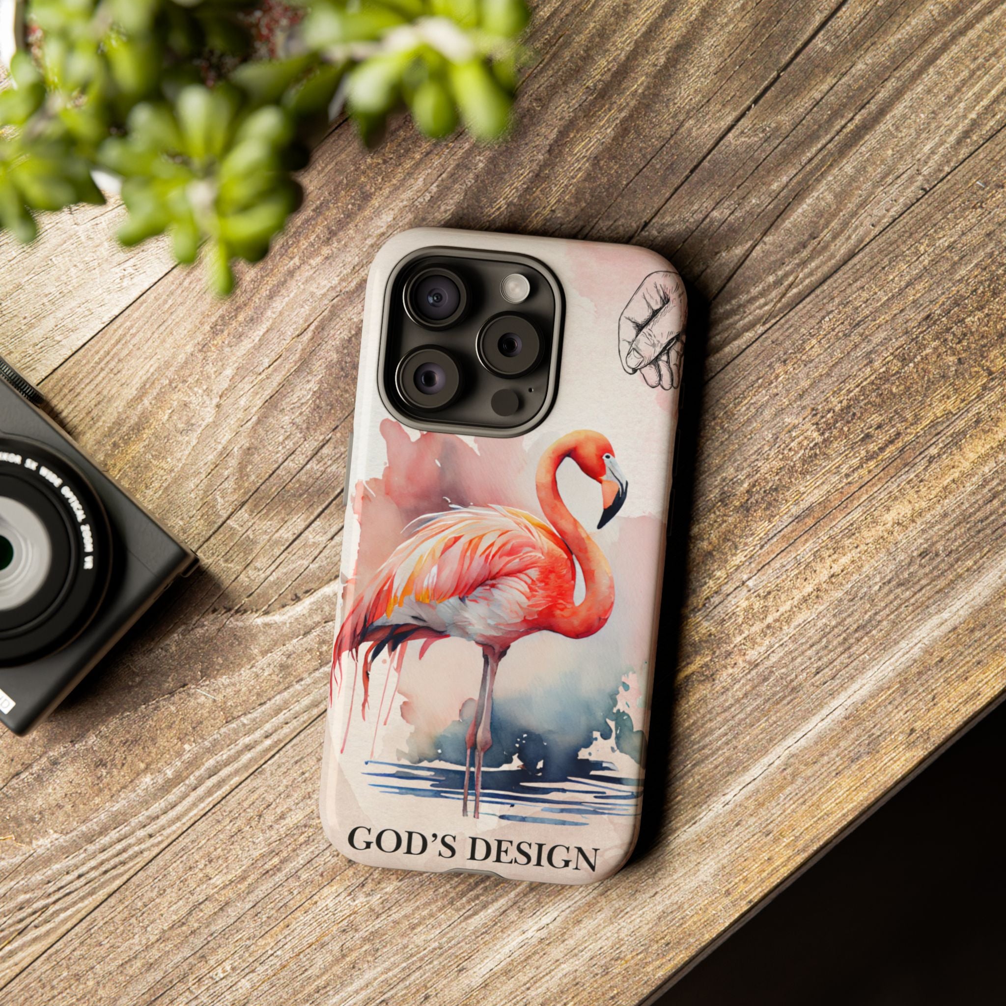 God’s Design Pink Flamingo Case