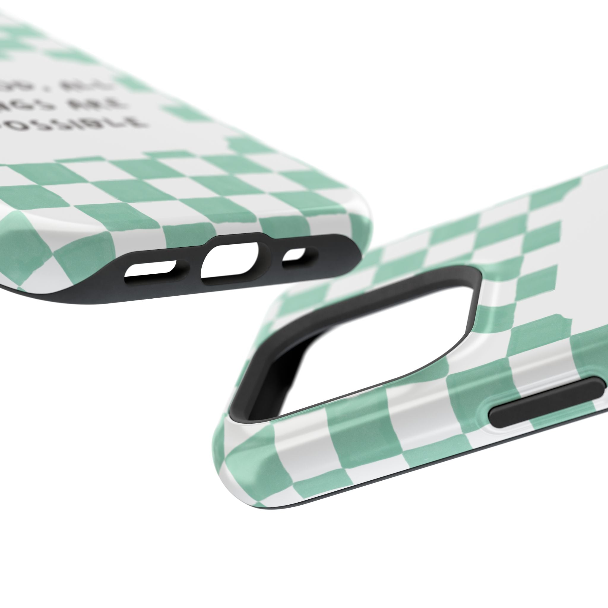 'With God' Checkered Phone Case