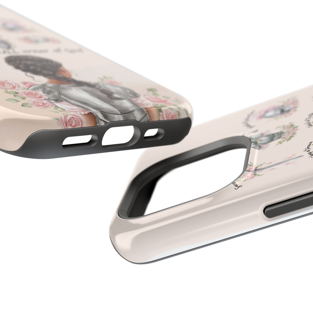 Armor of God (Dark haired woman) phone case