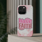Have Faith Pink Butterfly Phone Case