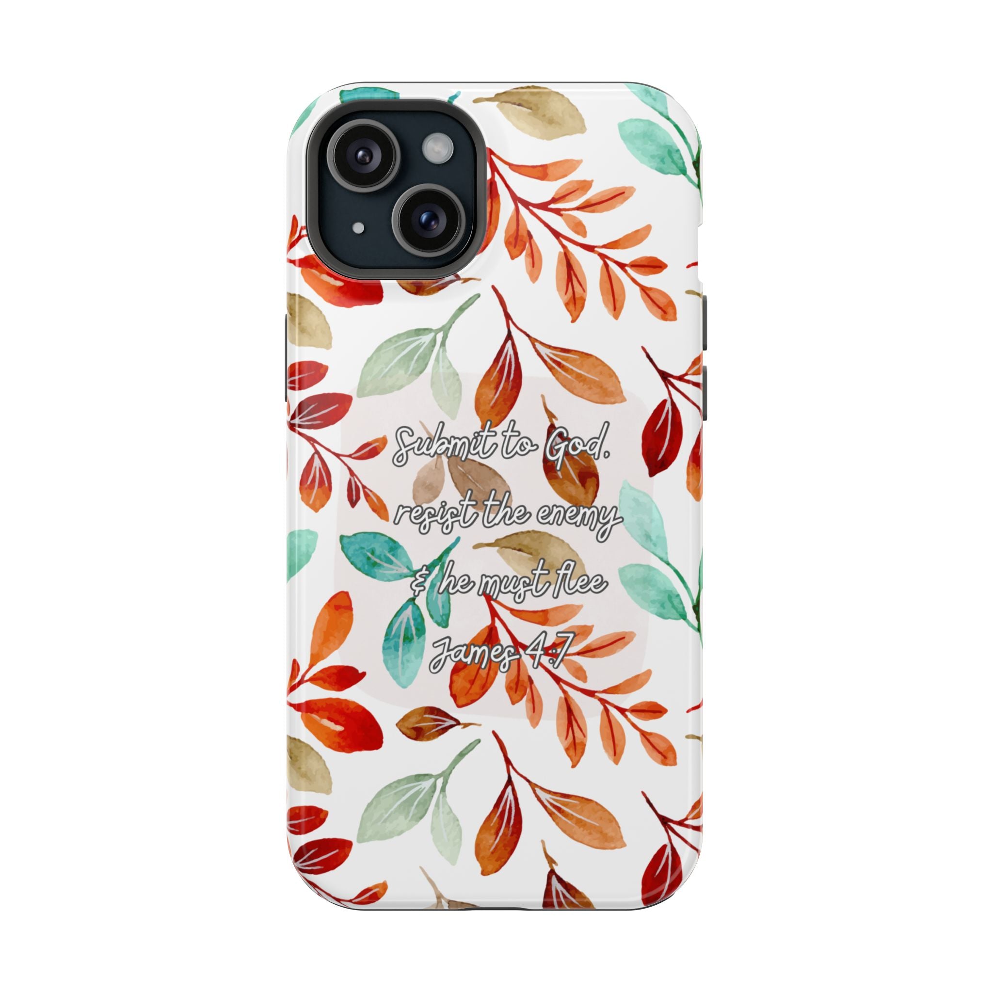 Submit to God Fall floral phone case