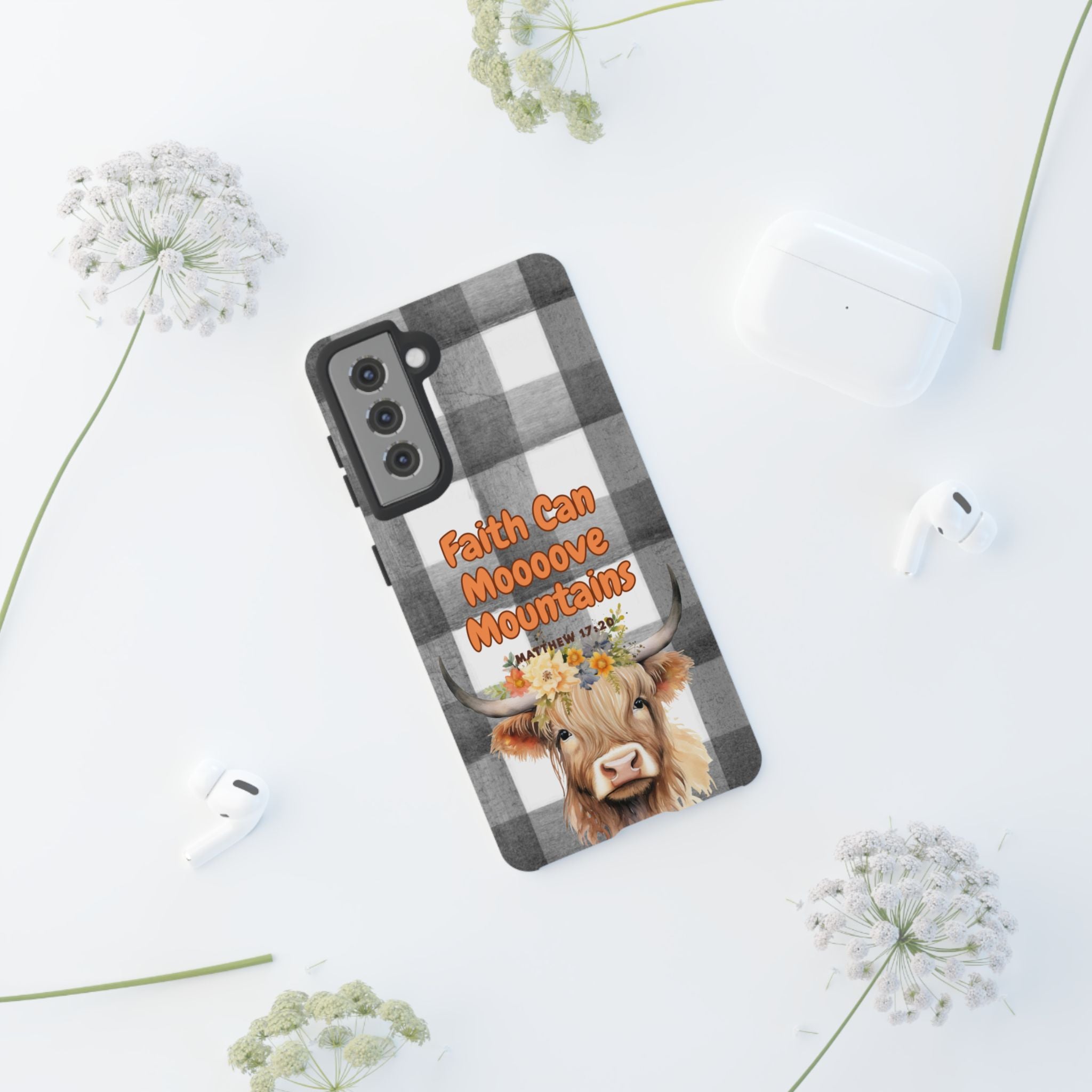 Faith Can Mooooove Mountains Phone Case