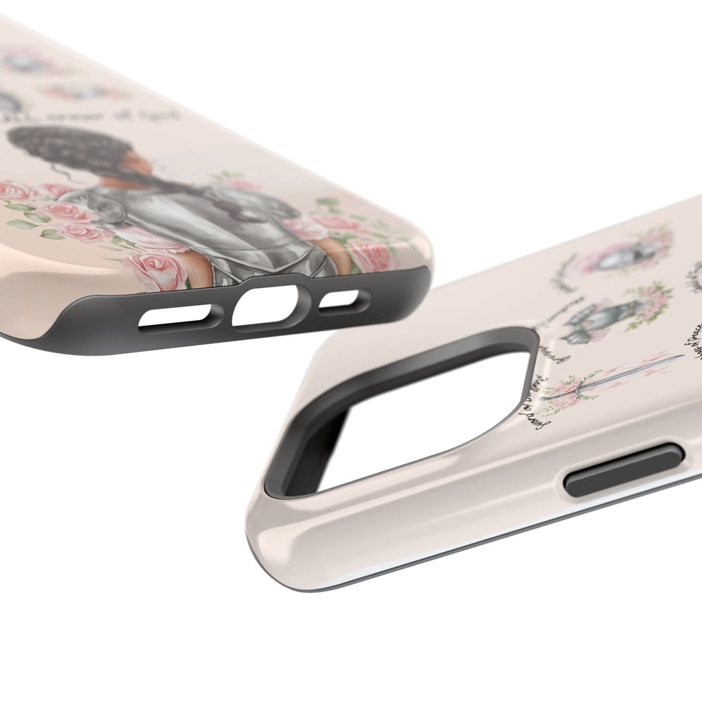 Armor of God (Dark haired woman) phone case