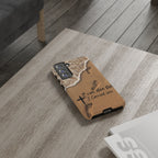 Footprints in the sand phone case