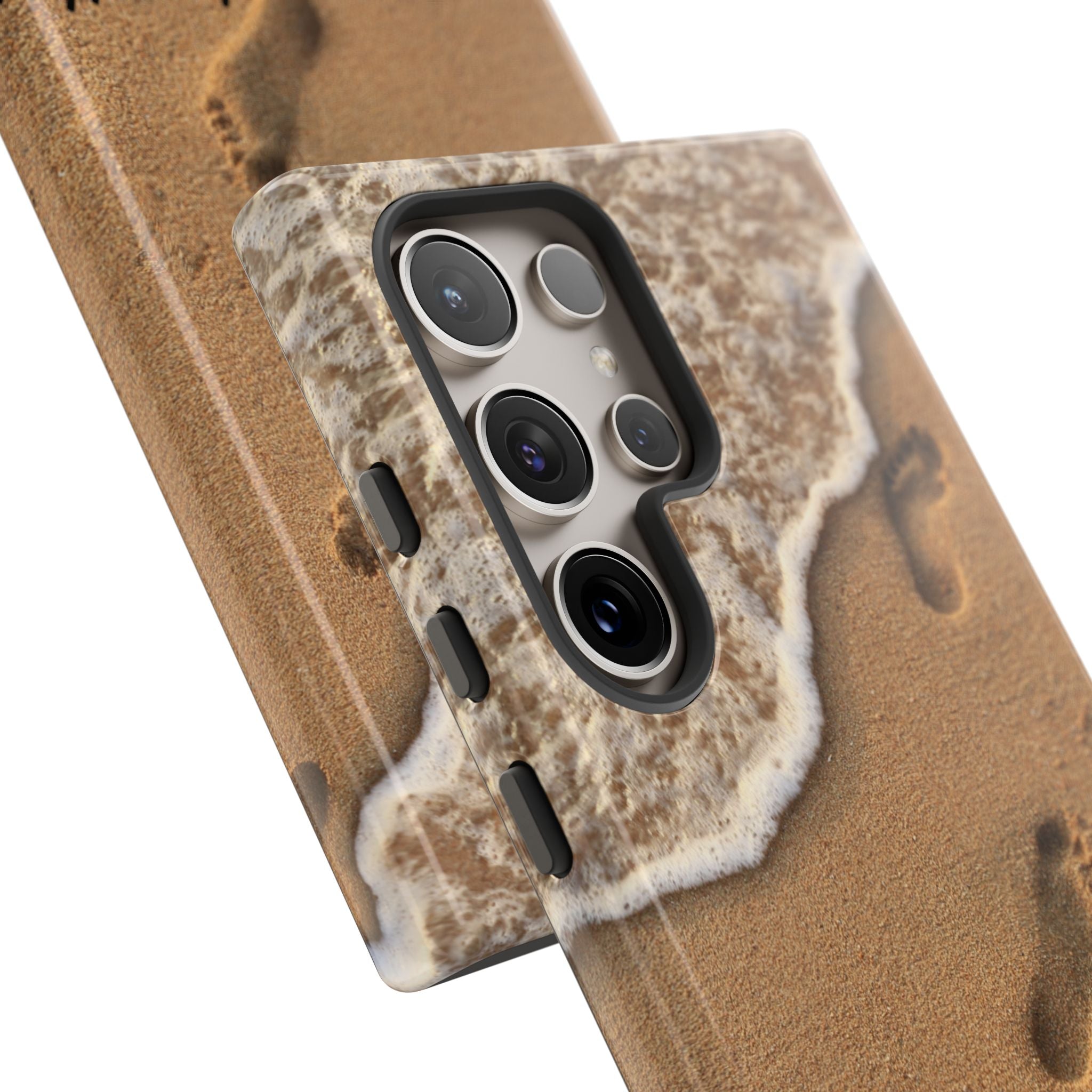 Footprints in the sand phone case