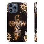 Faith Leopard Cross Non MagSafe Phone Case