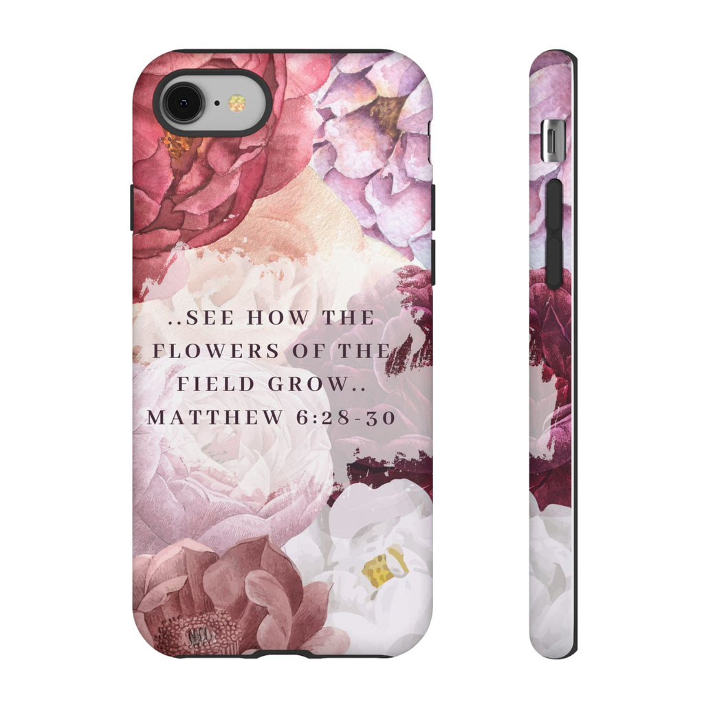 Matthew 6:28 Floral Samsung/Android Phone Case
