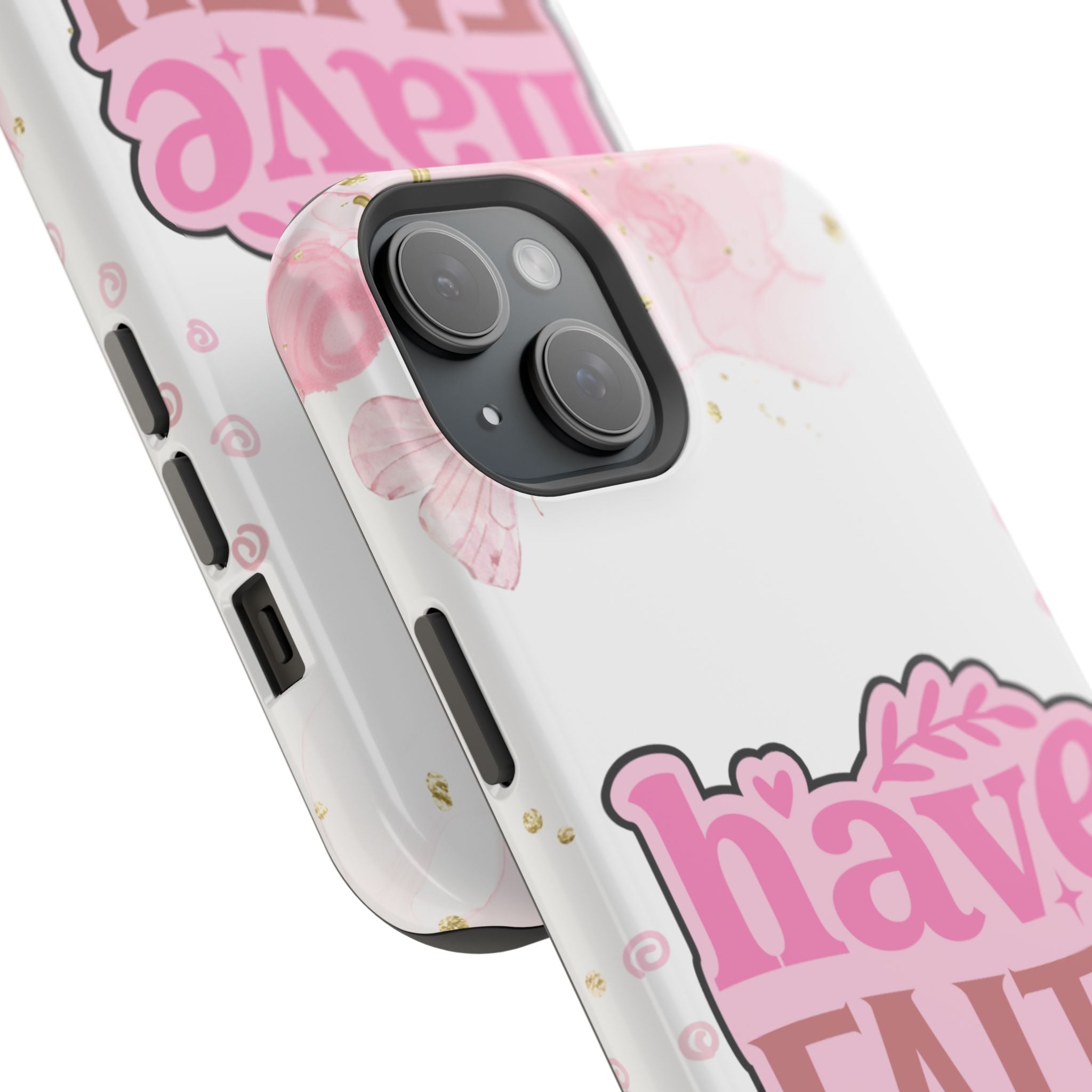 Have Faith Pink Butterfly Phone Case