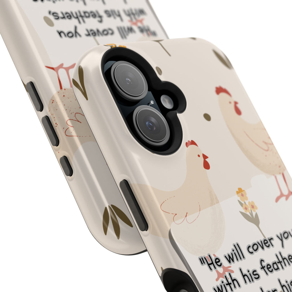Psalm 91:4 Chicken Phone Case