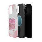 Have Faith Pink Butterfly Phone Case