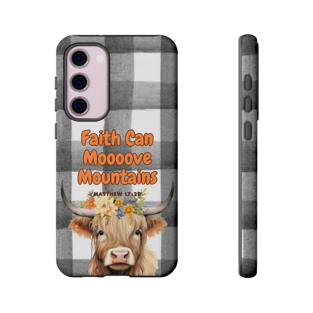 Faith Can Mooooove Mountains Phone Case