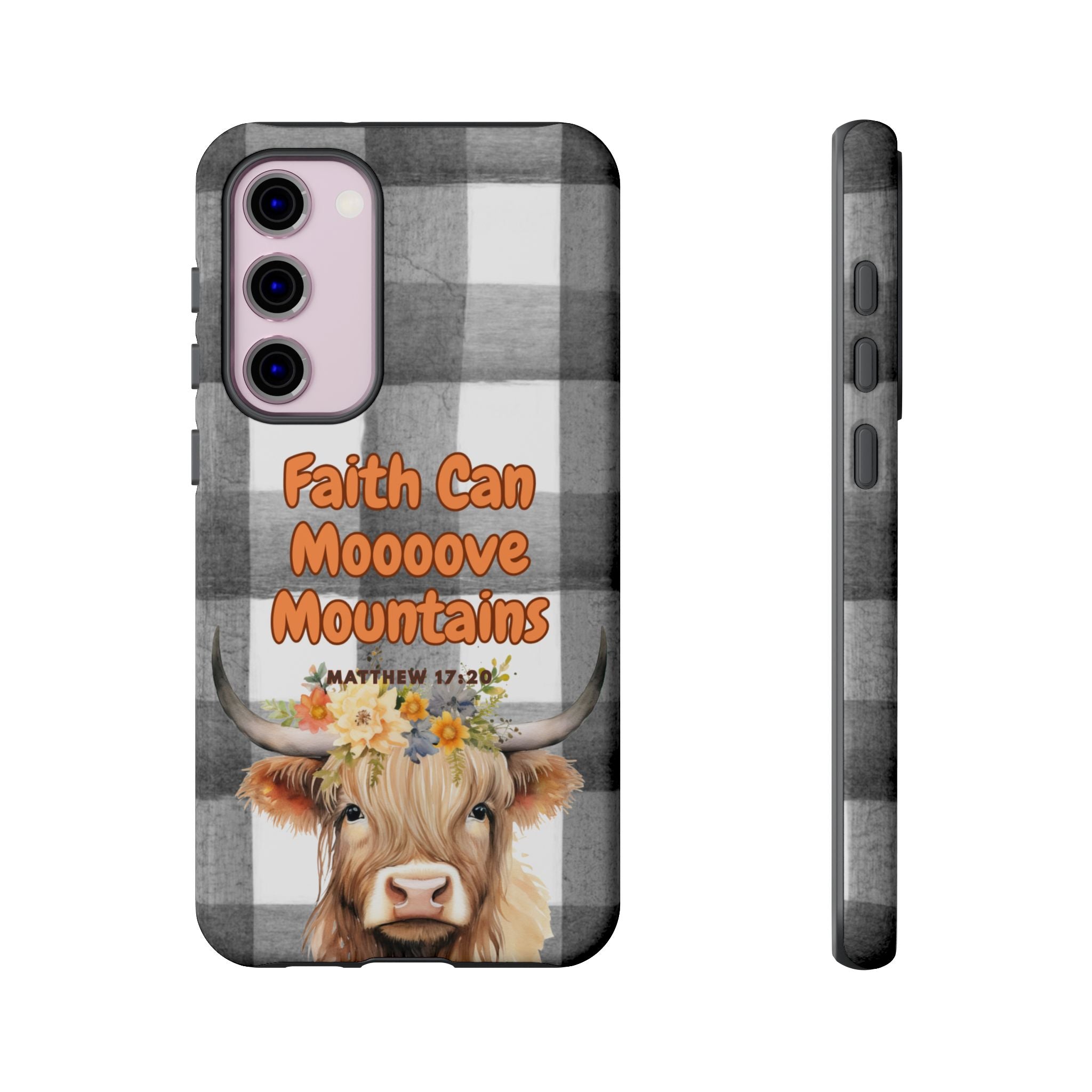 Faith Can Mooooove Mountains Phone Case