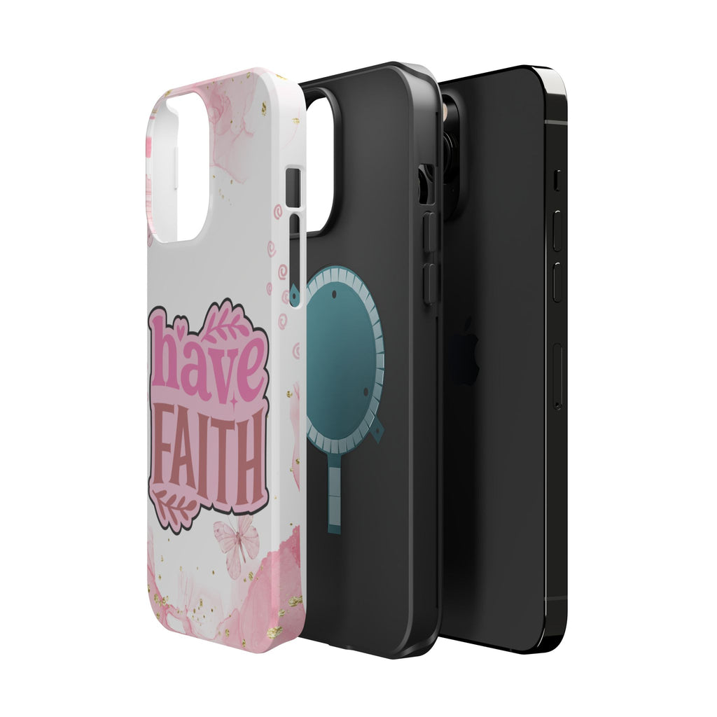 Have Faith Pink Butterfly Phone Case