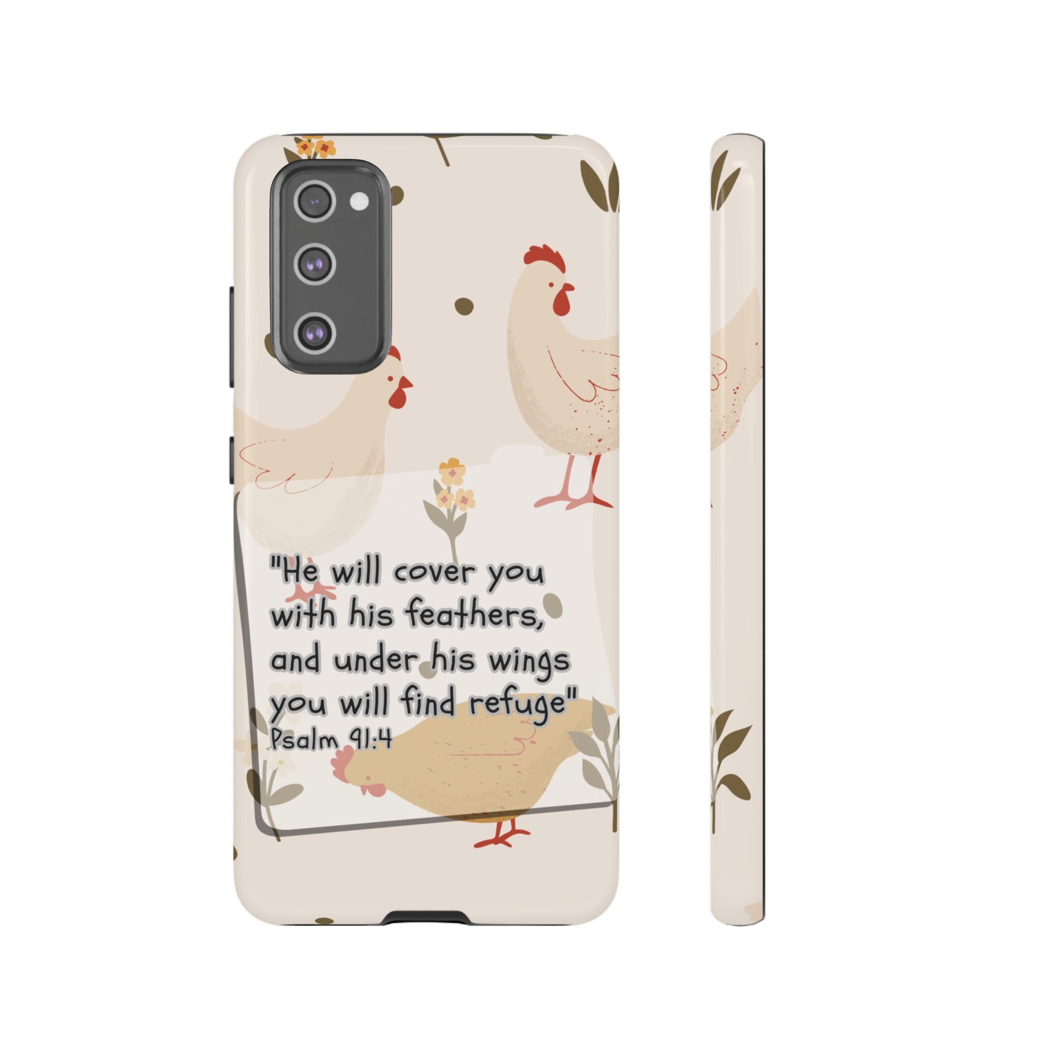 Psalm 91:4 Chicken Phone Case