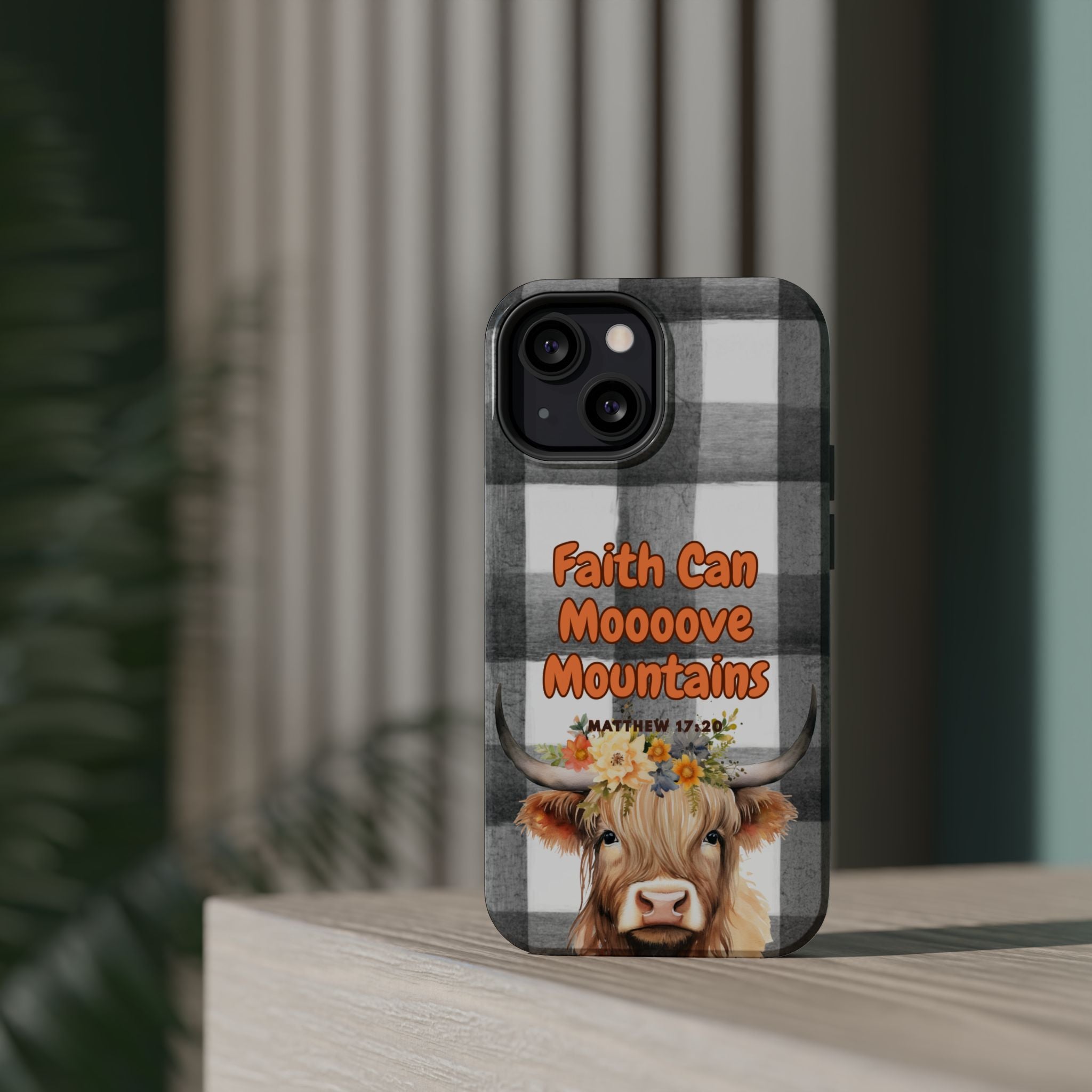 Faith Can Moooove Mountains Phone Case