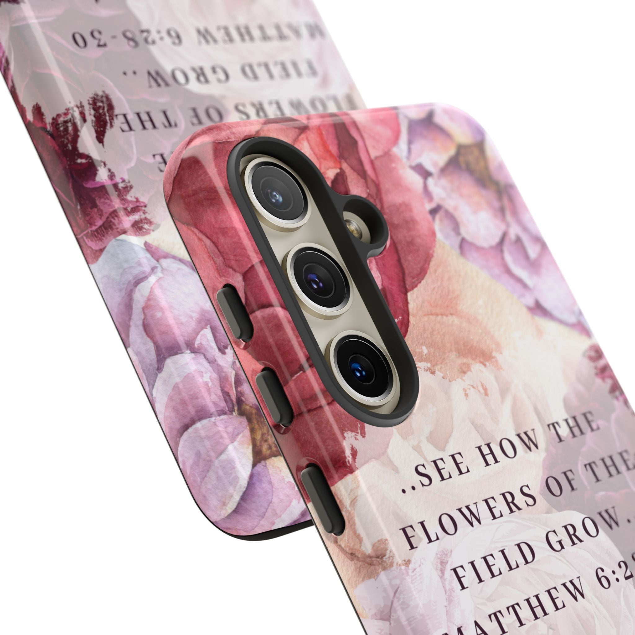 Matthew 6:28 Floral Samsung/Android Phone Case