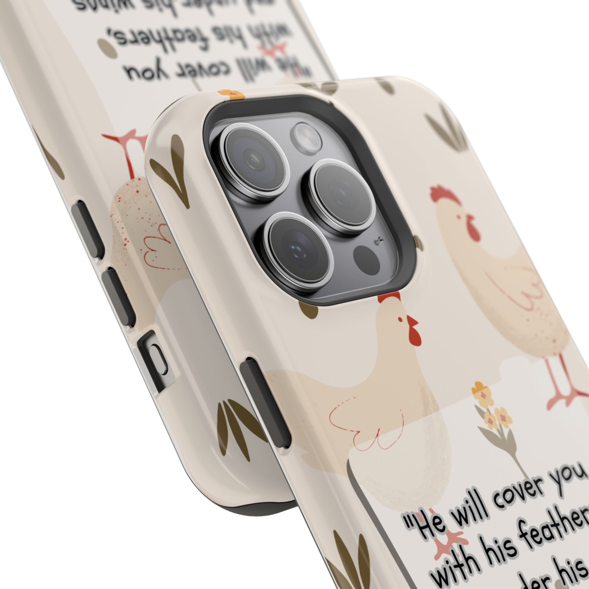 Psalm 91:4 Chicken Phone Case