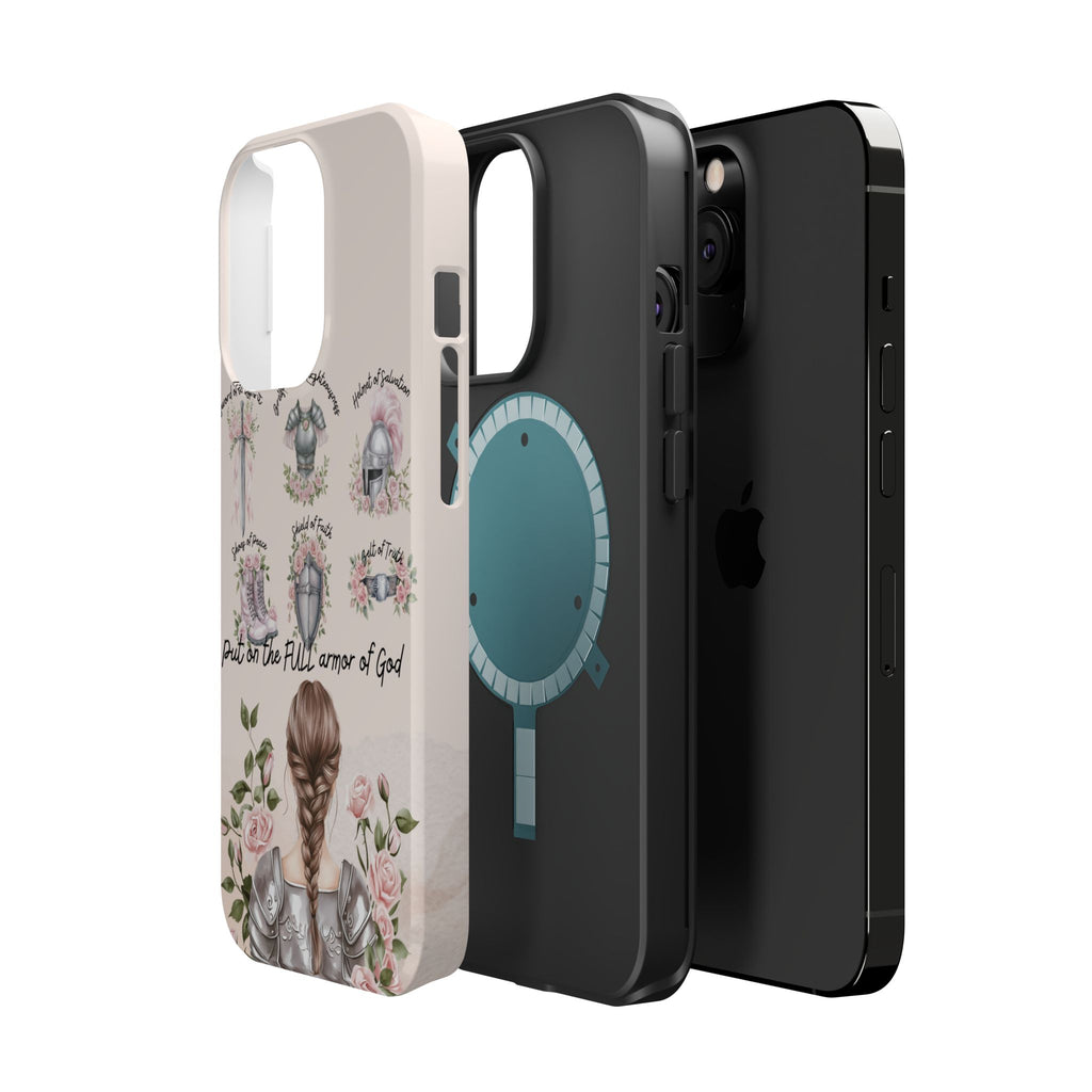 Armor of God (brown hair) phone case