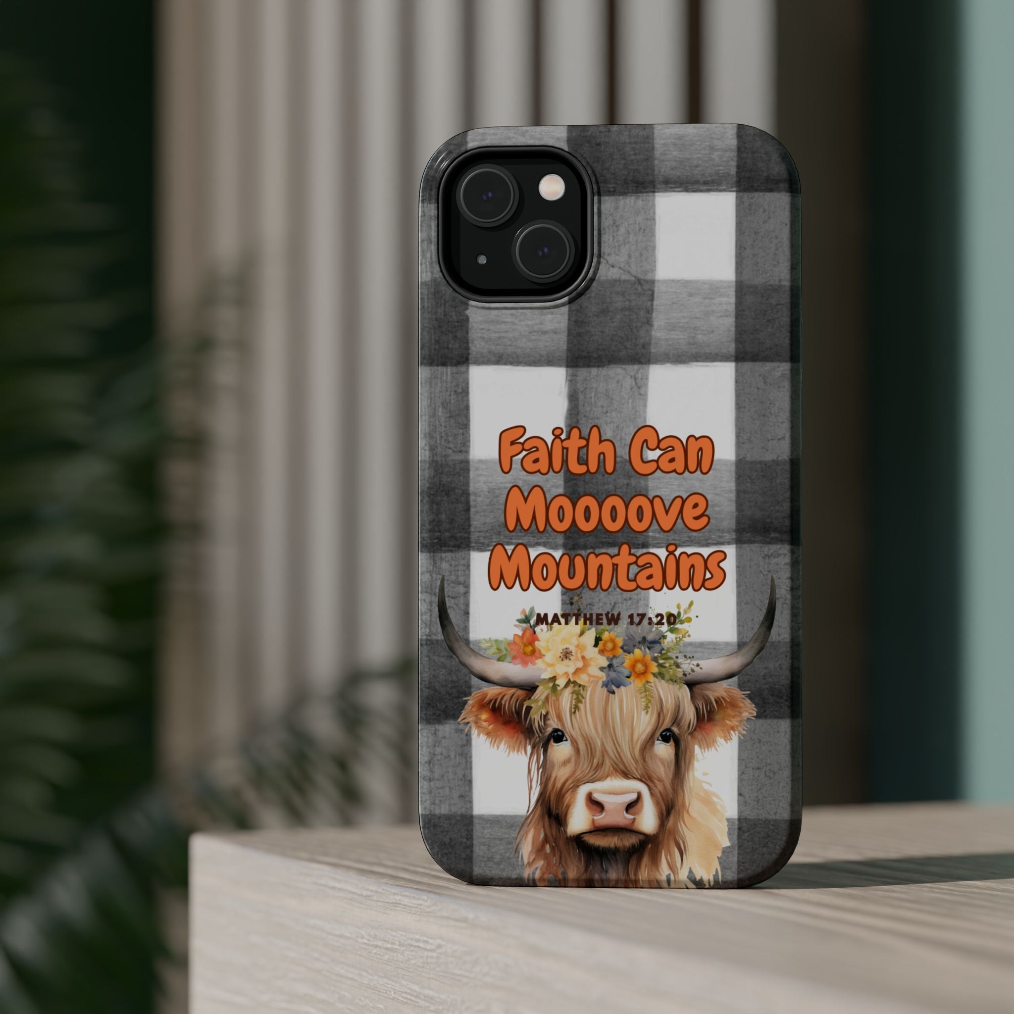 Faith Can Moooove Mountains Phone Case