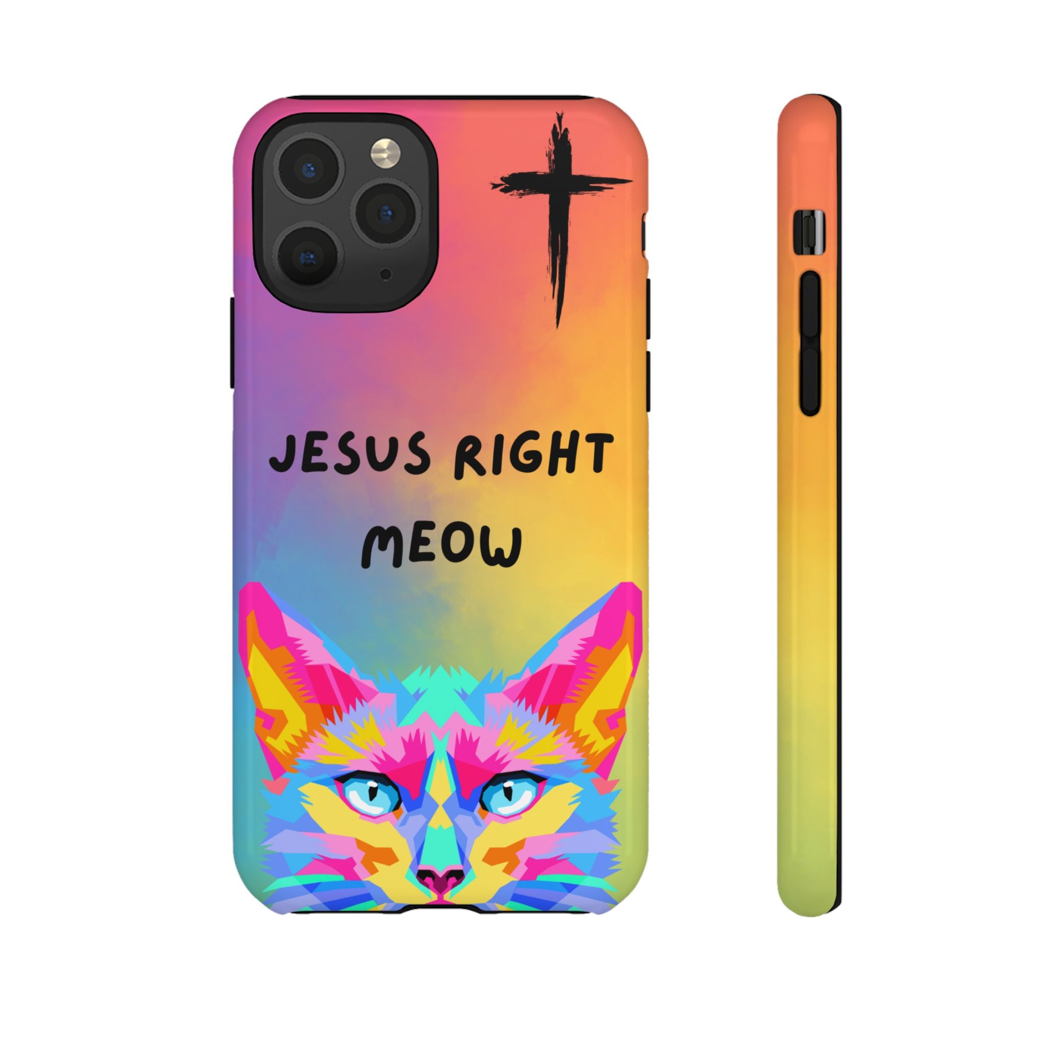 Jesus Right Meow Non MagSafe Phone Case