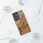 Footprints in the sand phone case