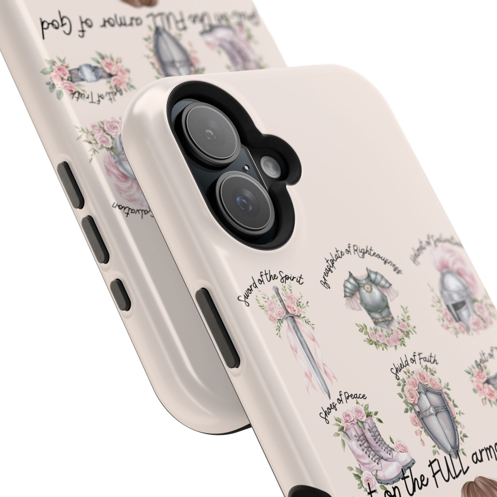 Armor of God (brown hair) phone case