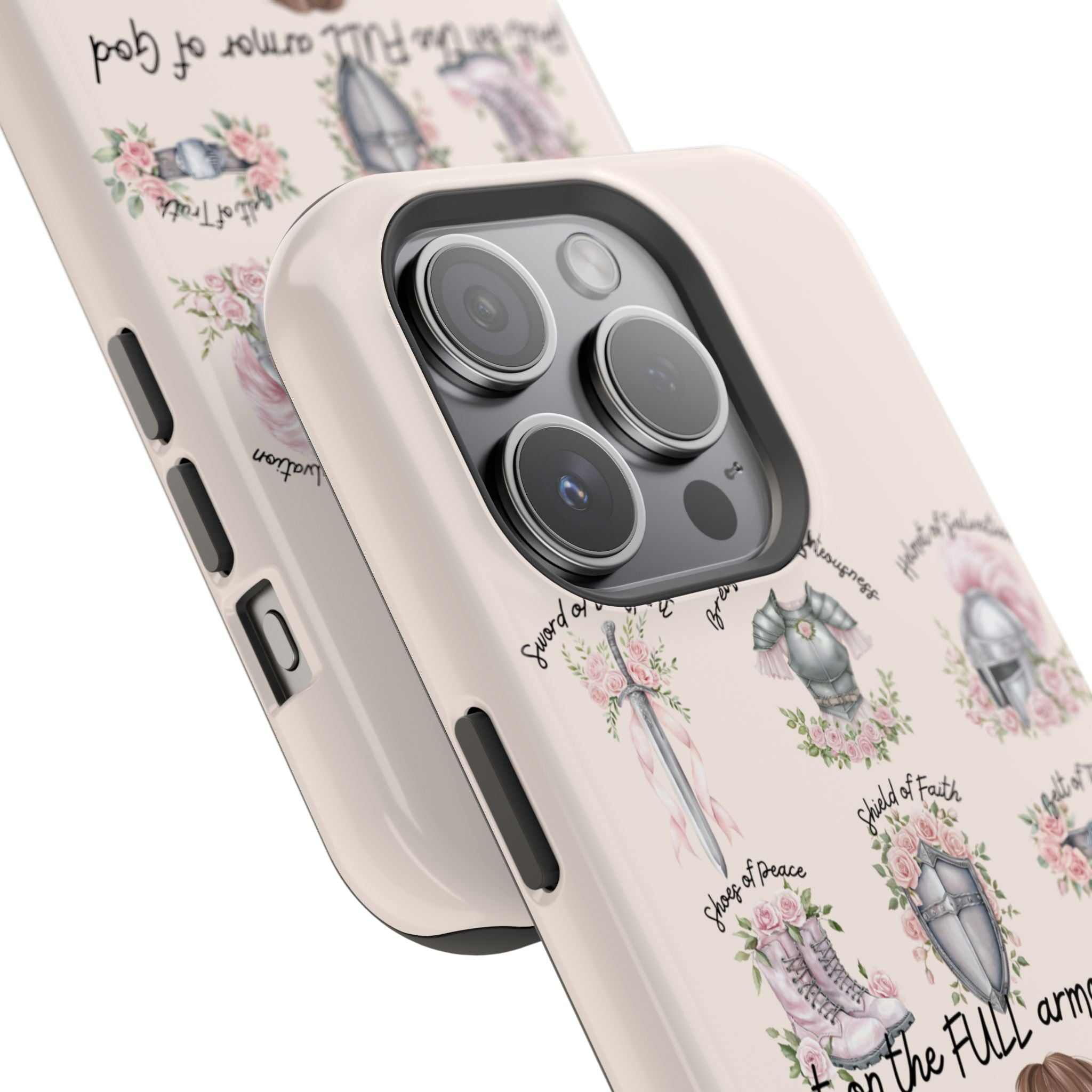 Armor of God (brown hair) phone case