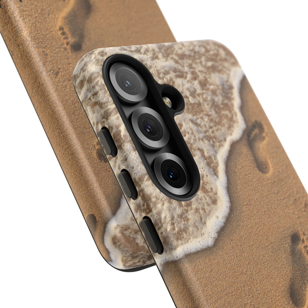 Footprints in the sand phone case