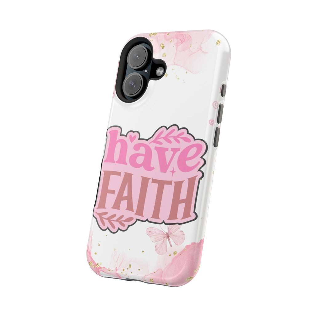 Have Faith Pink Butterfly Phone Case