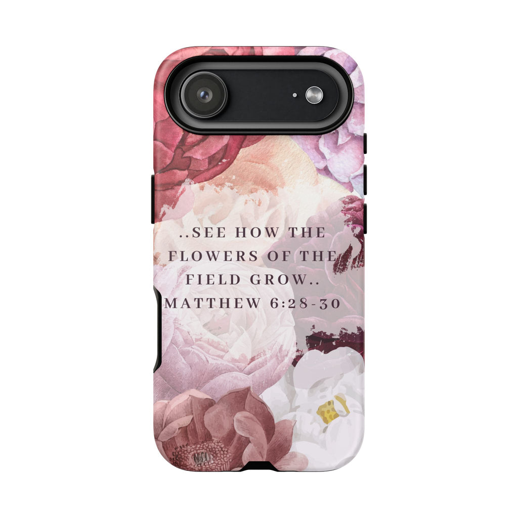 Matthew 6:28 Floral Samsung/Android Phone Case