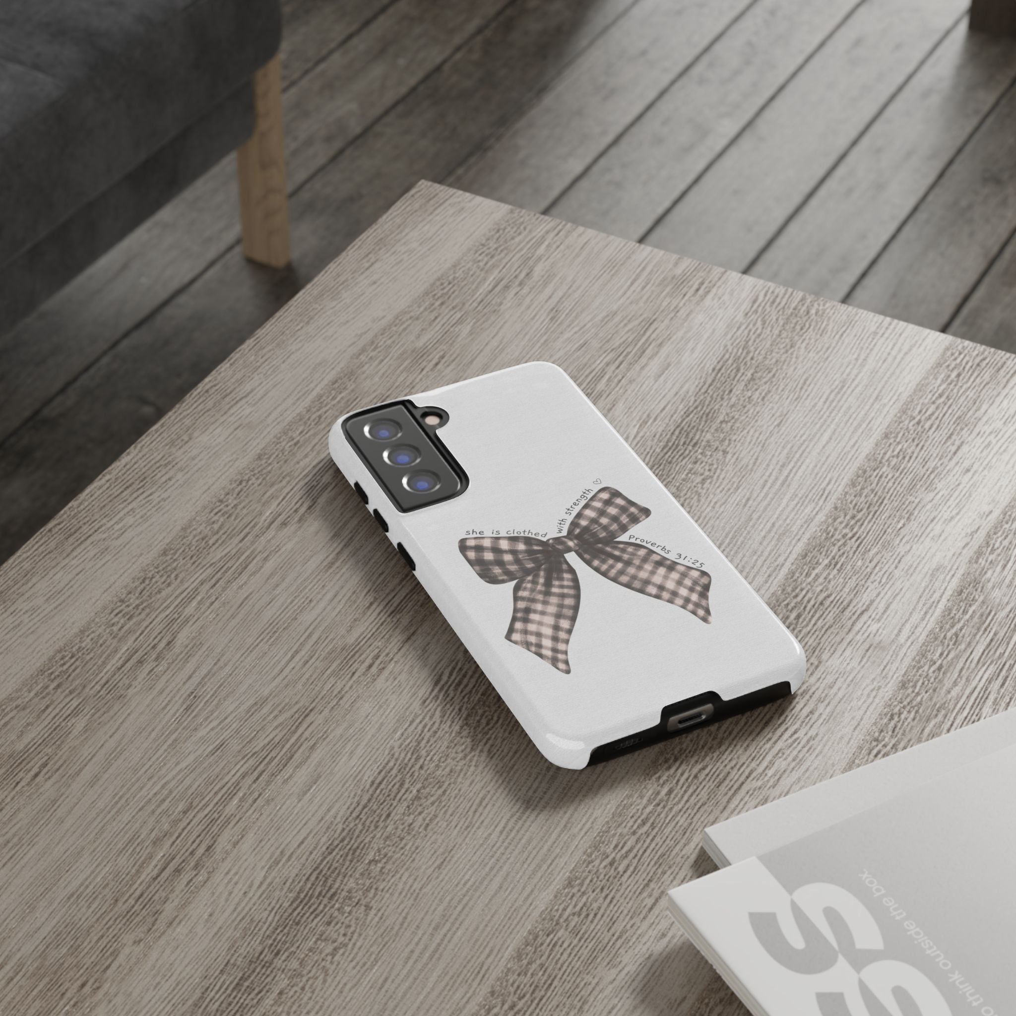 Proverbs 31 Rustic Bow Non MagSafe Phone Case