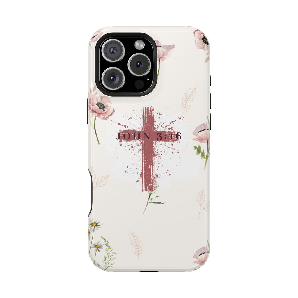 John 3:16 Floral Phone Case
