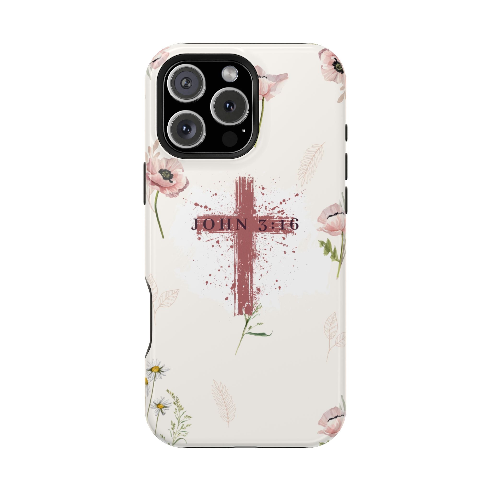 John 3:16 Floral Phone Case