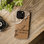 Footprints in the sand phone case