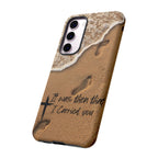 Footprints in the sand phone case