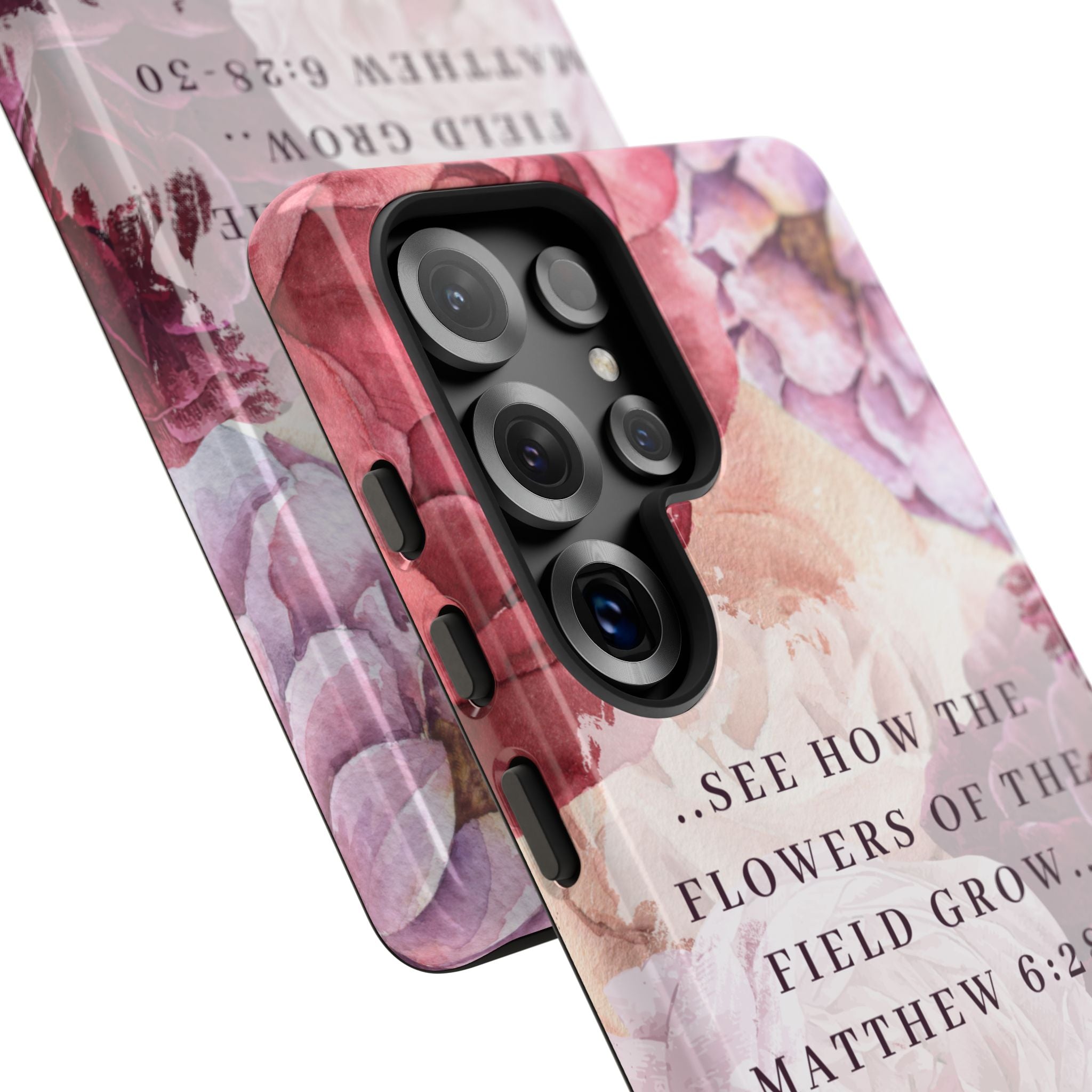 Matthew 6:28 Floral Samsung/Android Phone Case