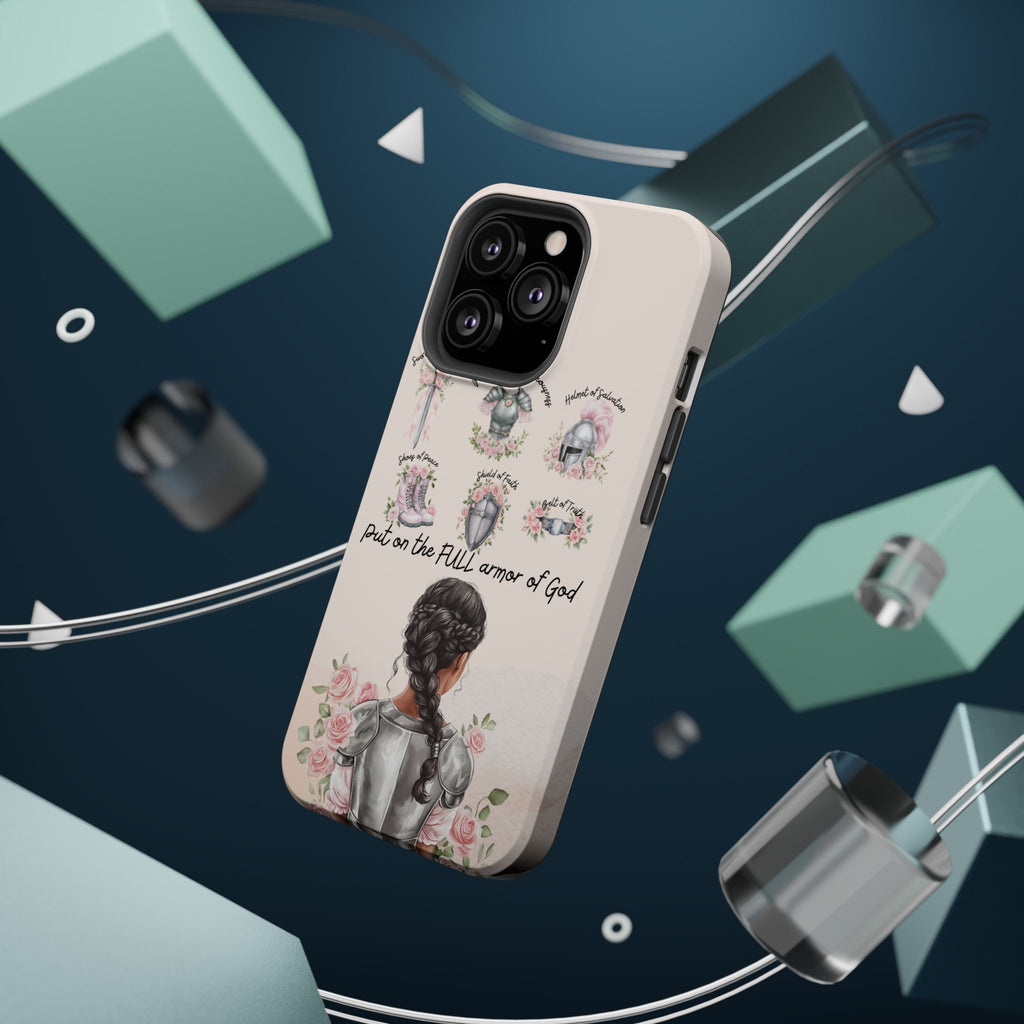 Armor of God (Dark haired woman) phone case